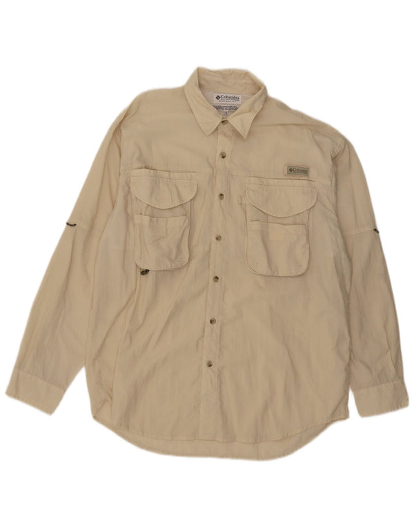 Camisa Columbia Hombre Nylon Beige Mediano