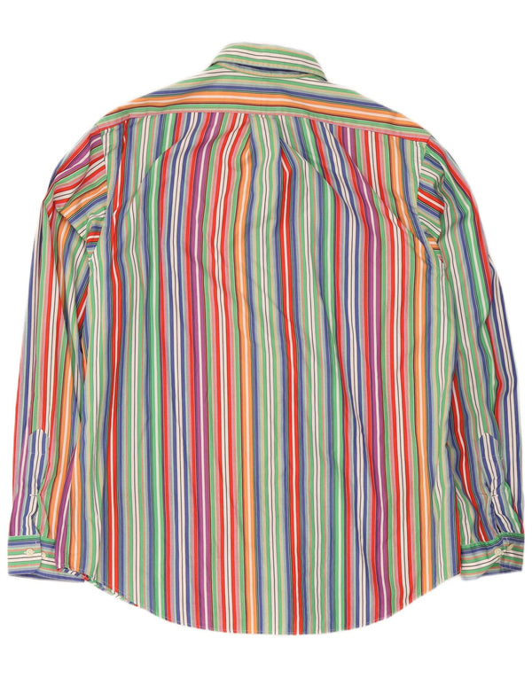 Polo Ralph Lauren Camisa personalizada para hombre Talla 17 43 XL Rayas multicolores