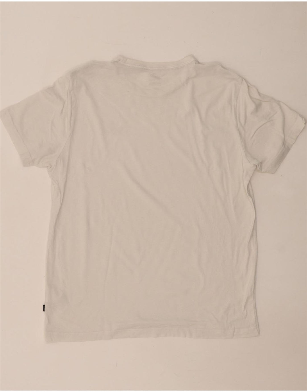 PUMA Camiseta para hombre Top Large White Cotton