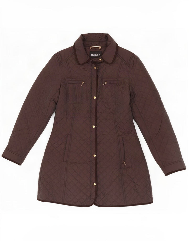 Chaqueta acolchada Hobbs para mujer UK 42 Nylon marrón medio