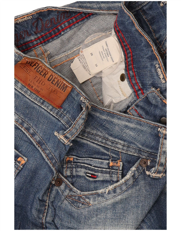 Vaqueros Rectos Tommy Hilfiger Mujer W26 L34 Algodón Azul