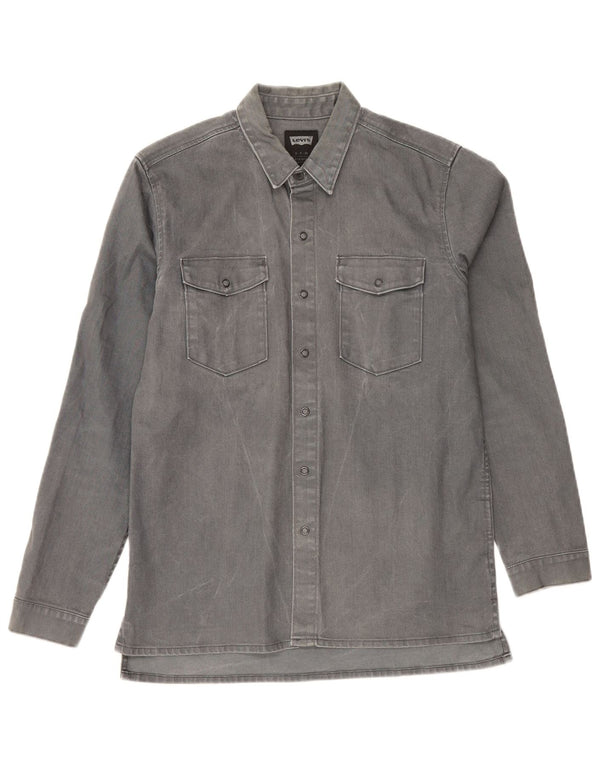 Levi's Camisa Vaquera Pequeña De Algodón Gris Para Hombre