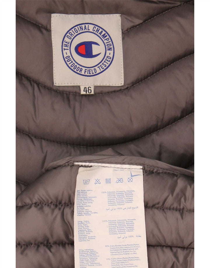 Champion Abrigo acolchado con capucha para mujer IT 46 Large Grey Polyamide