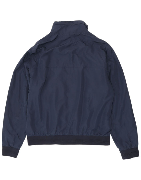 Zara Hombre Cazadora Bomber UK 42 XL Azul Marino Poliéster