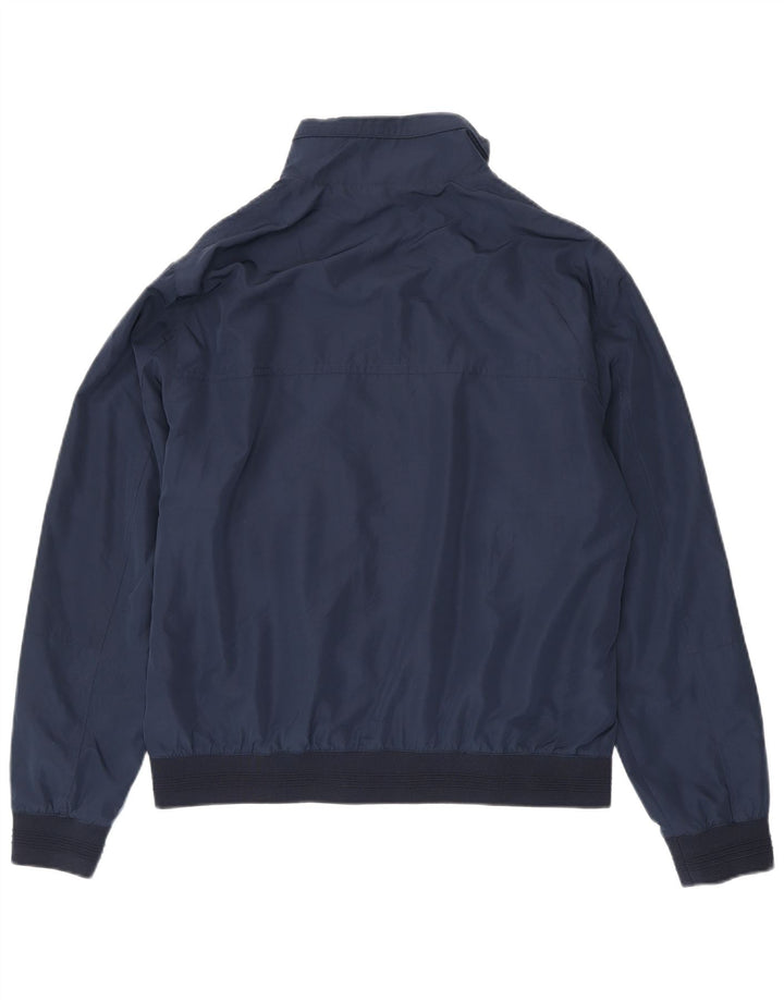Zara Hombre Cazadora Bomber UK 42 XL Azul Marino Poliéster