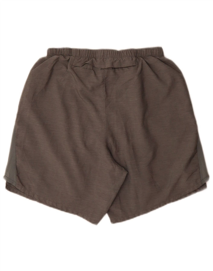 Nike - Pantalones cortos deportivos Dri Fit para hombre, poliéster gris pequeño