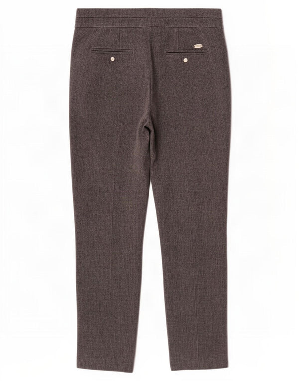 Marks & Spencer Pantalones casuales de cintura alta para mujer UK 40 Large W32 L27 Gris