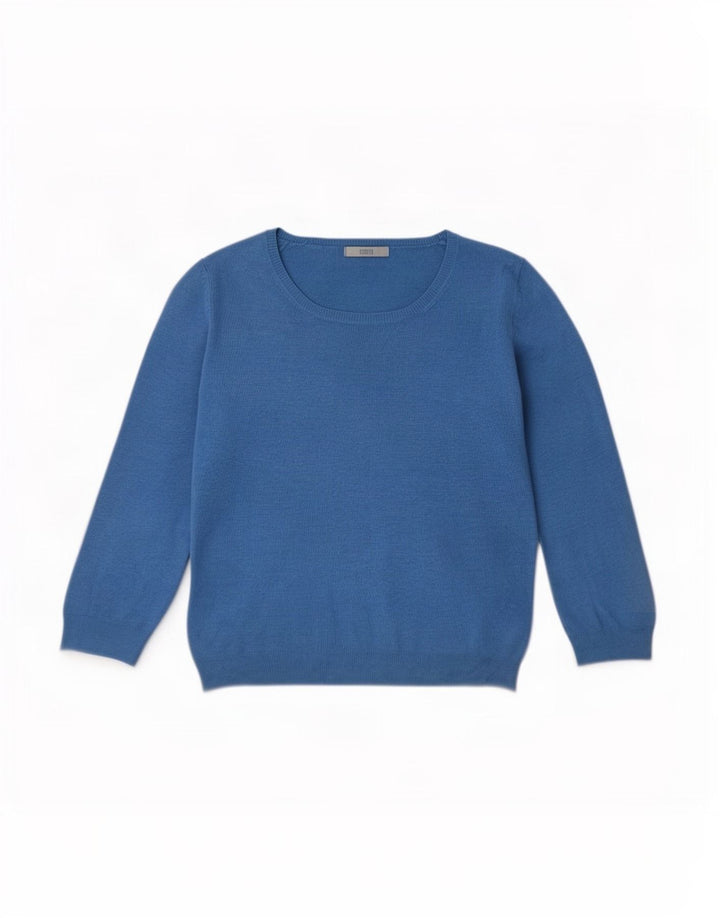 Marks & Spencer - Jersey con cuello barco para mujer, talla 40, color azul medio