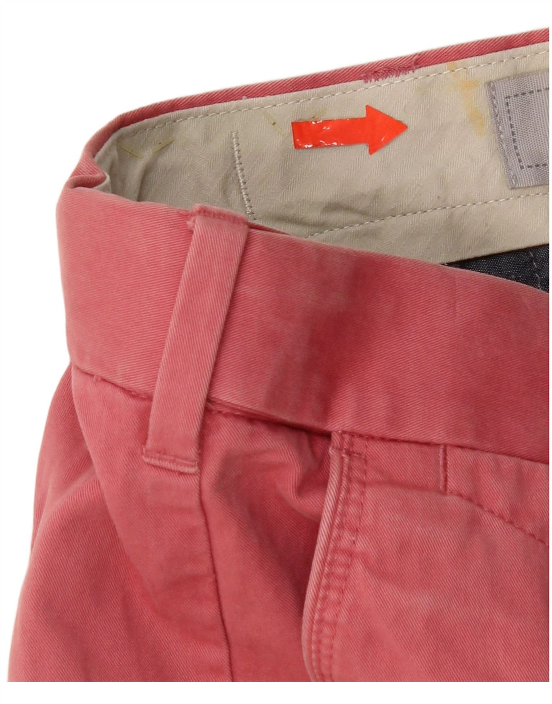 Marks & Spencer Pantalones cortos chinos para hombre W32 Algodón rojo medio
