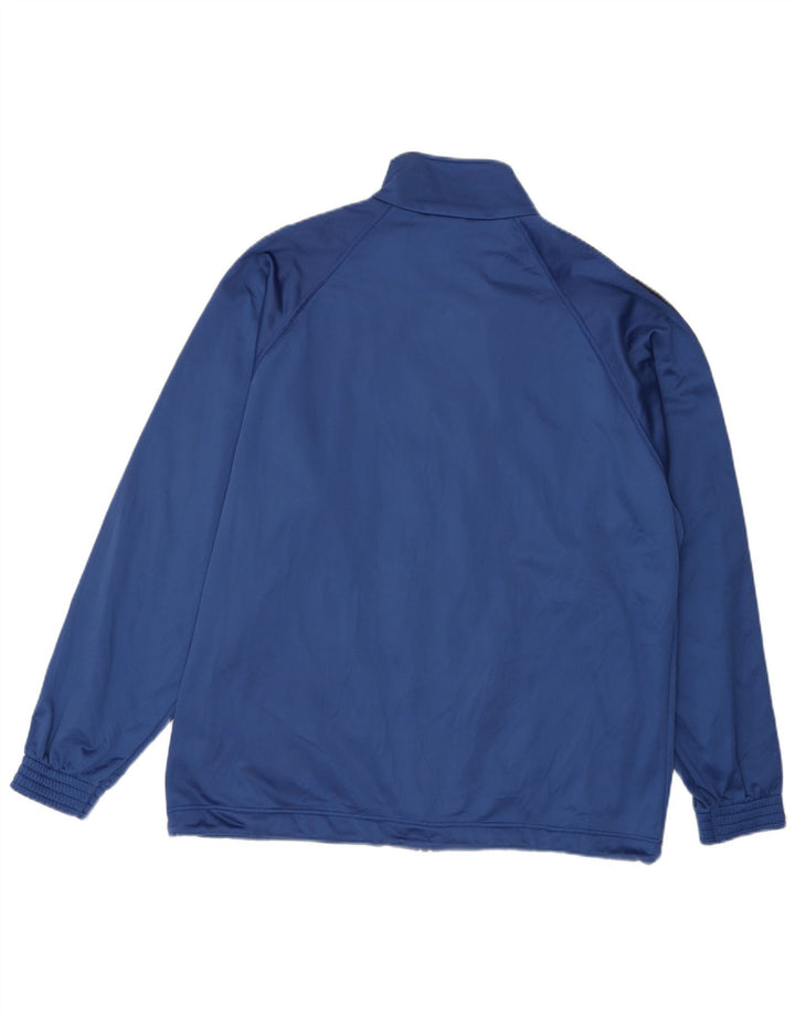 LOTTO Chaqueta superior de chándal con gráfico para hombre 2XL Azul Colorblock