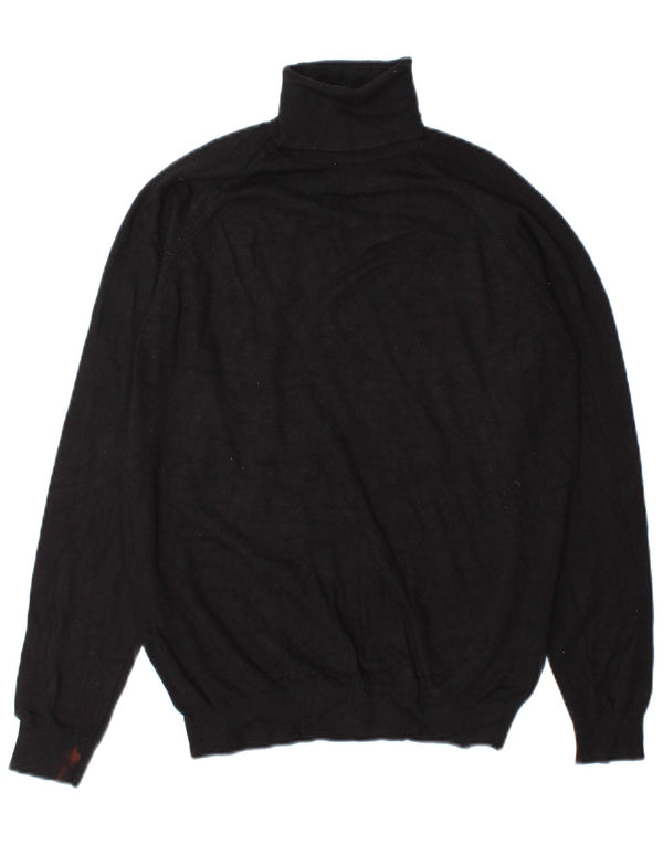 Zara Mujer Roll Neck Jumper Sweater UK 10 Small Negro