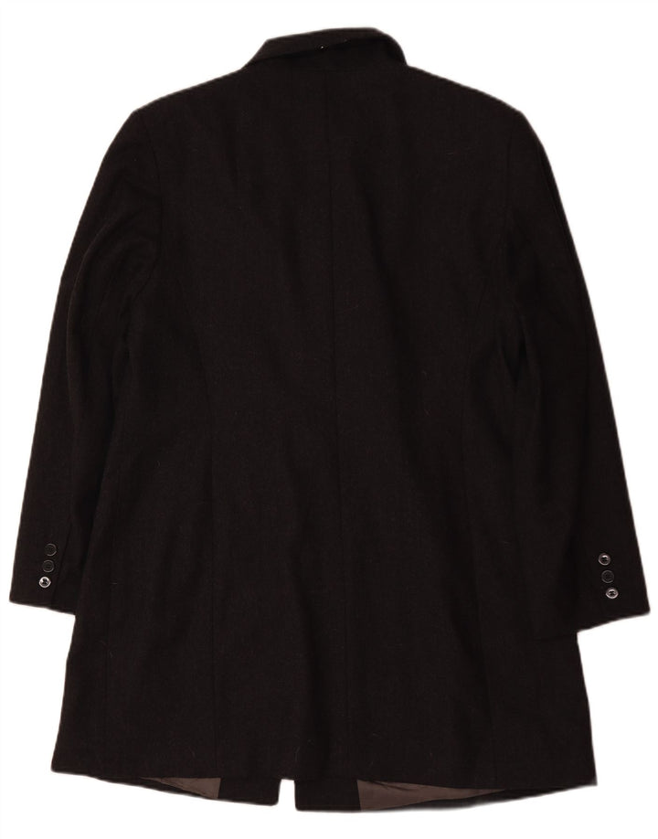Marks & Spencer Chaqueta Blazer de 5 Botones para Mujer UK 40 XL Lana Gris