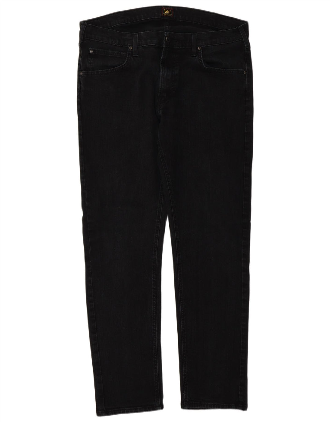 Lee Daren Zip Fly Slim Jeans para Hombre W36 L32 Algodón Gris