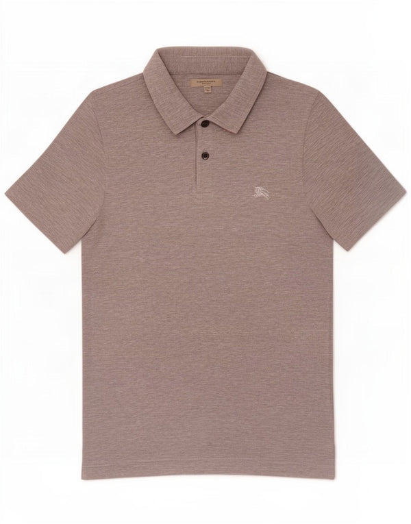 Burberry Polo Hombre De Algodón Gris Medio