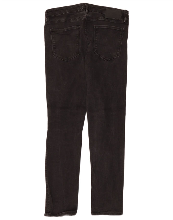 Jack & Jones Hombre GLENN Slim Jeans W33 L32 Algodón Negro