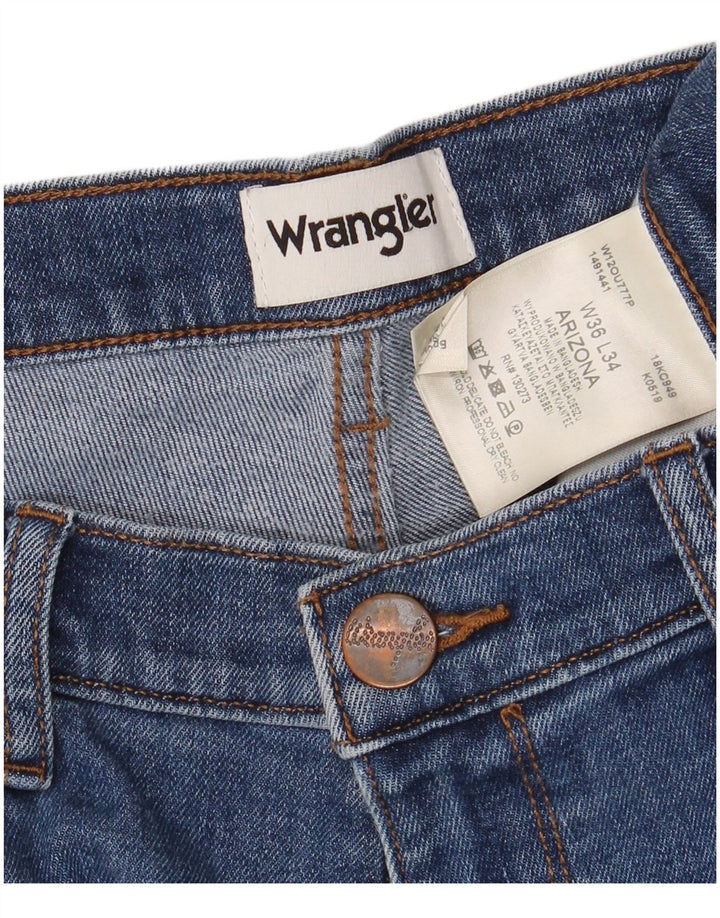 Wrangler Vaqueros Rectos Arizona Para Hombre W36 L30 Algodón Azul