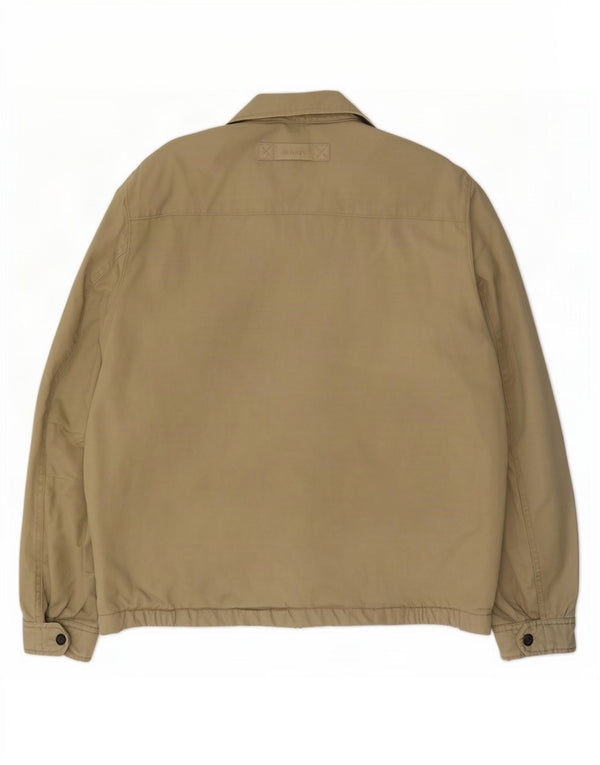 Gant Chaqueta Bomber para Hombre UK 40 Grande Algodón Beige