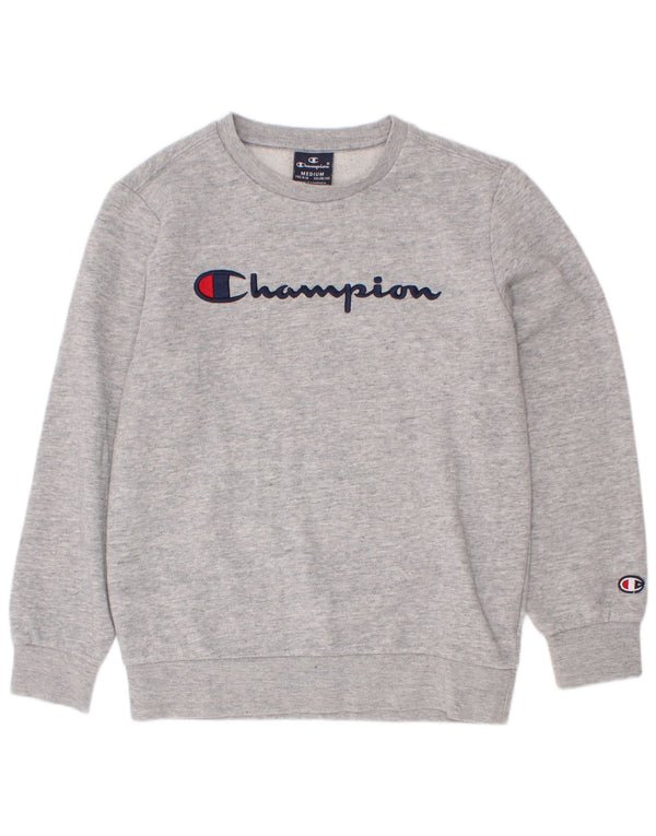 Champion Sudadera estampada para niños 9-10 años Gris medio moteado