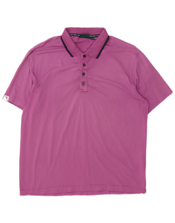 Chervo Polo para hombre IT 52 Large Púrpura Nylon