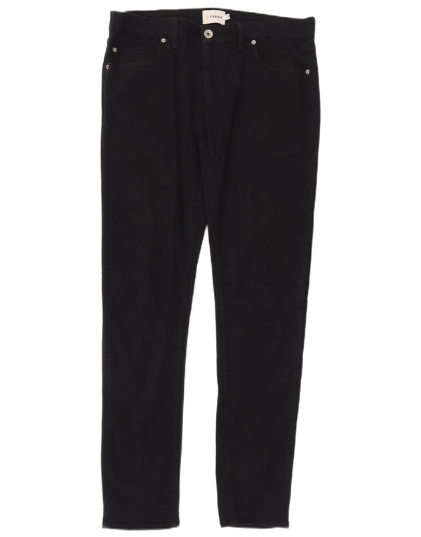 Farah Mens Slim Casual Pantalones W34 L32 Azul Marino Algodón