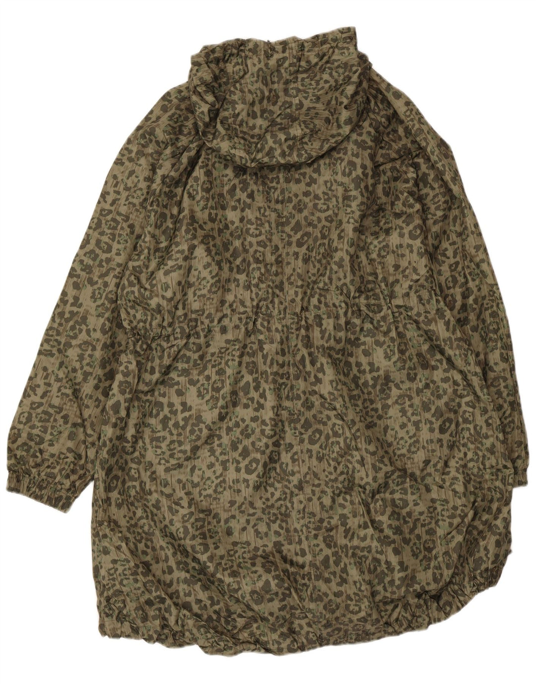 Marks & Spencer Chaqueta Parka Extragrande para Mujer UK 40 XL Estampado Animal Caqui