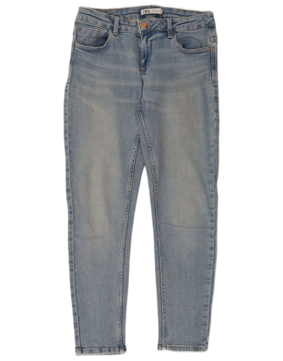 Zara Vaqueros Pitillo Mujer EU 40 Mediano W30 L28 Azul