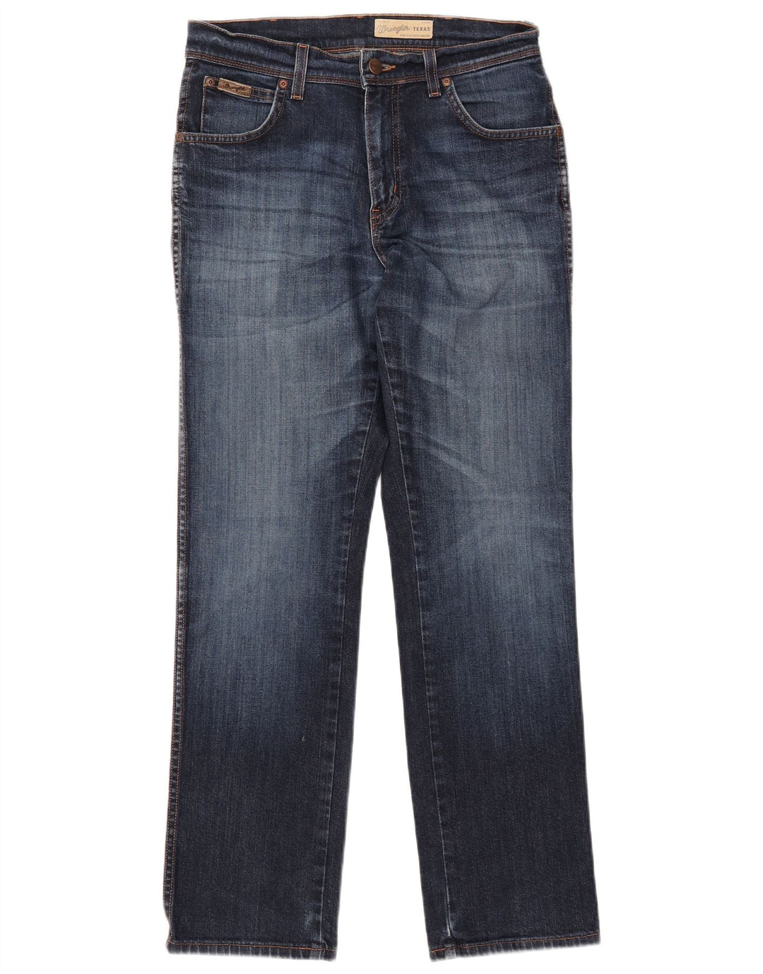 WRANGLER Vaqueros rectos elásticos Texas para hombre W32 L32 Algodón azul