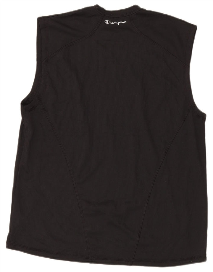 Champion Hombre Double Dry Vest Top Mediano Poliéster Negro