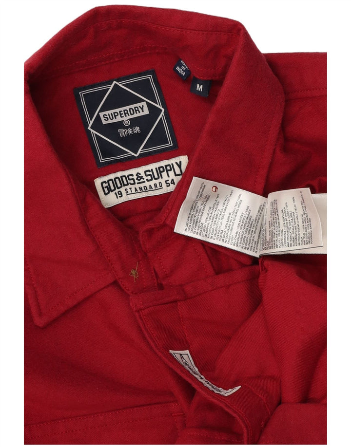Camisa Superdry Para Hombre De Algodón Rojo Medio