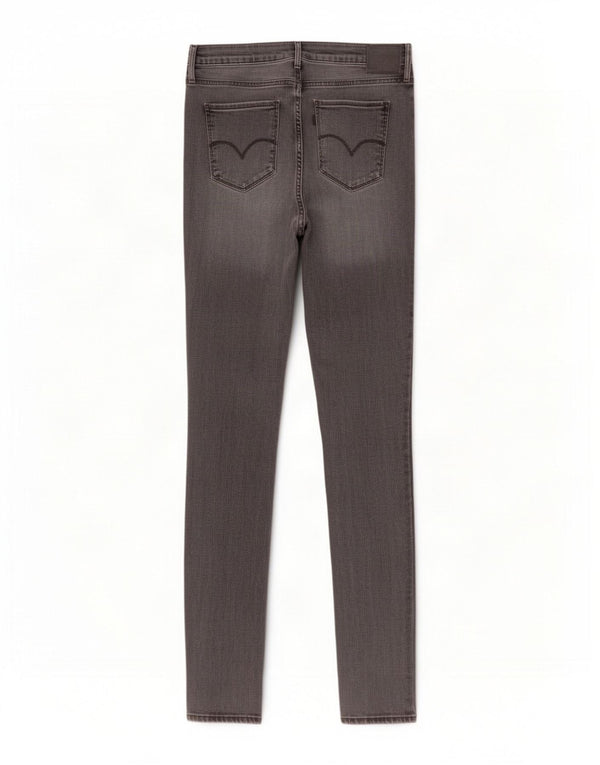 Levi's Vaqueros pitillo de talle alto 721 para mujer W31 L32 Lyocell gris
