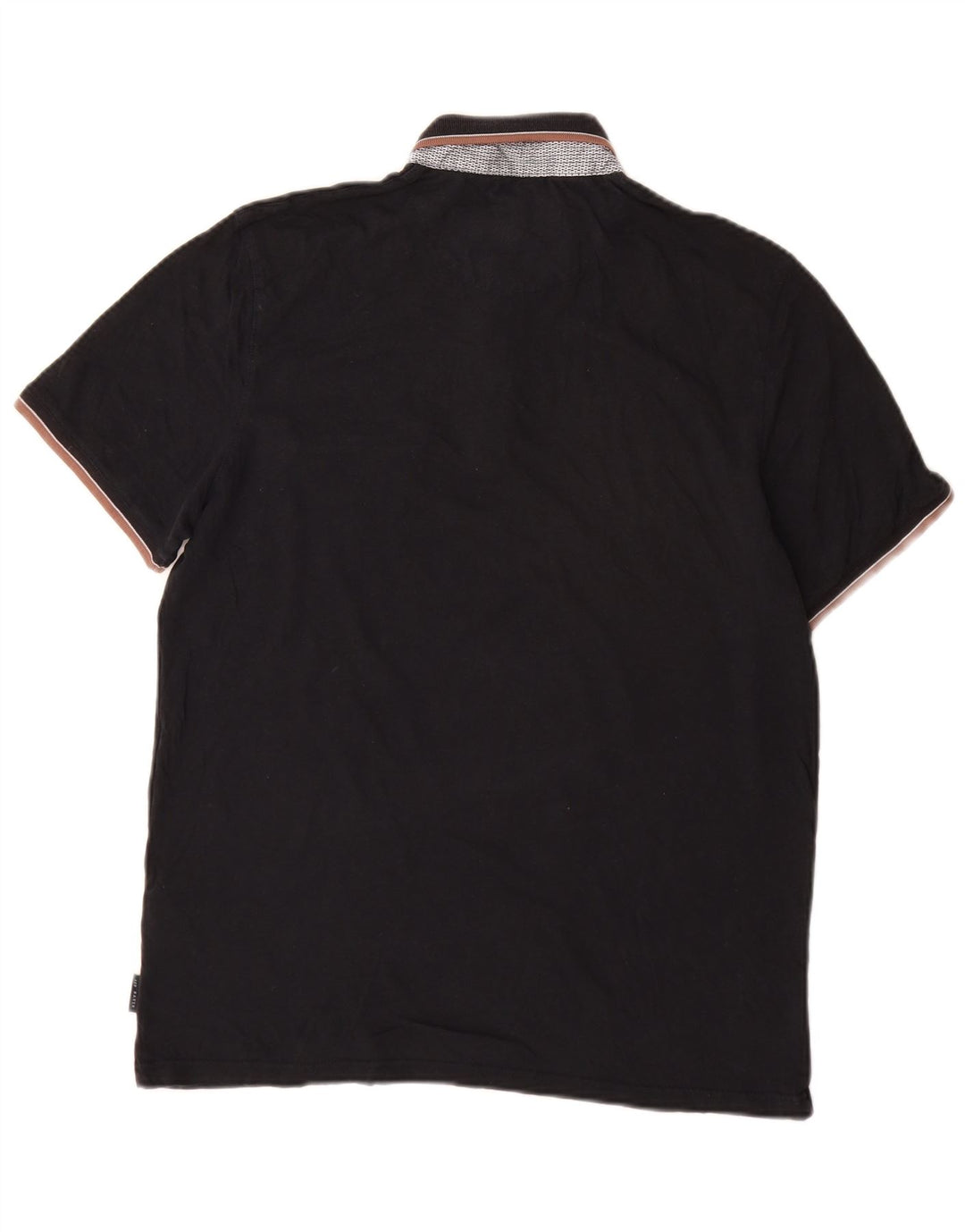 Ted Baker Polo para hombre talla 4 grande algodón negro