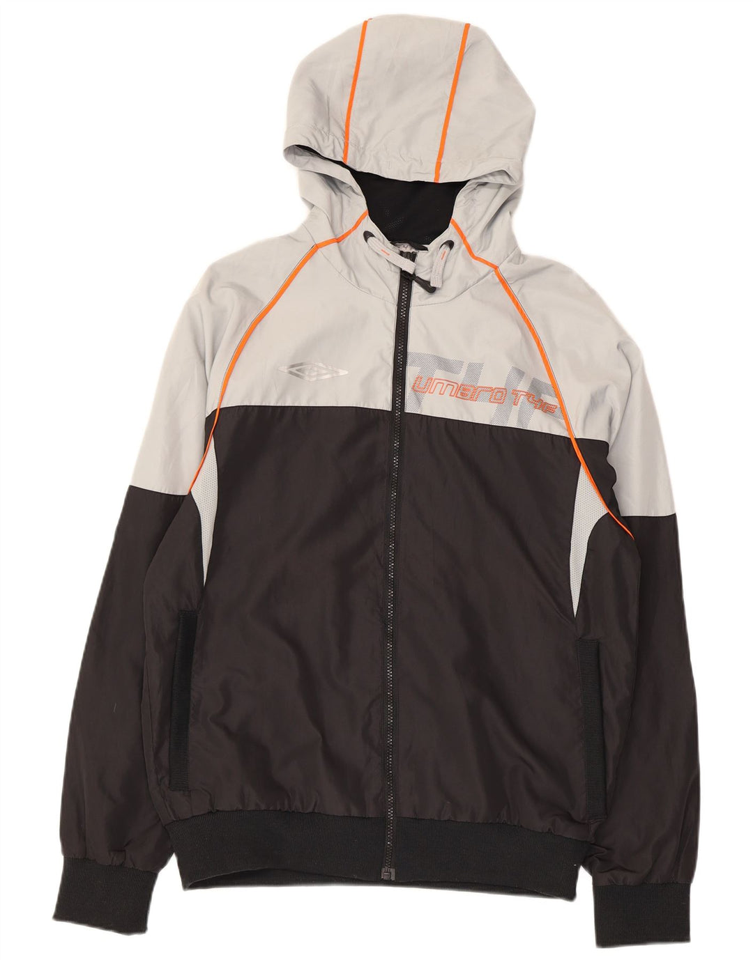 UMBRO Chaqueta superior de chándal con gráfico para mujer UK 40 Medium Black Colourblock