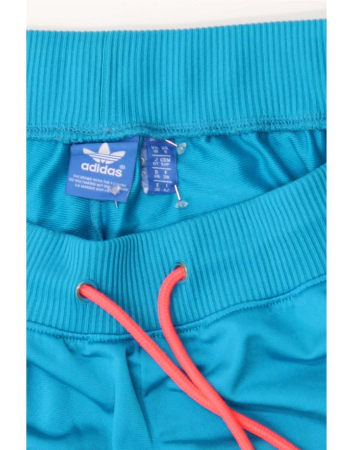 Adidas - Pantalones cortos deportivos para mujer, talla 40, poliéster azul pequeño