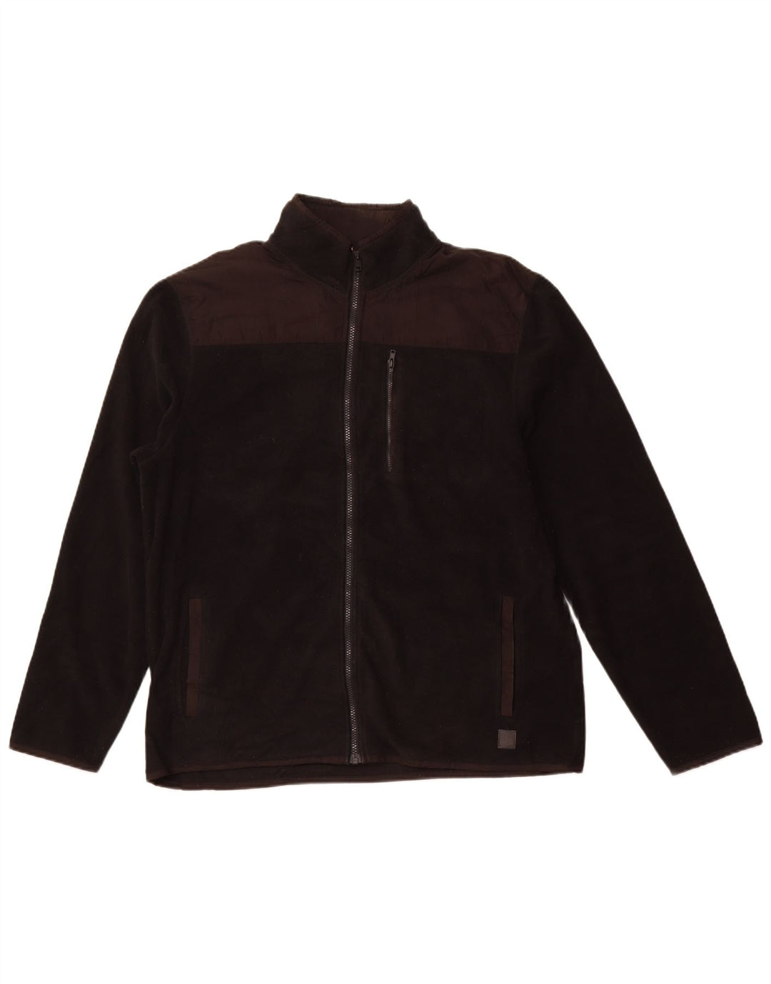 Calvin Klein Chaqueta polar para hombre UK 42 XL Poliéster negro