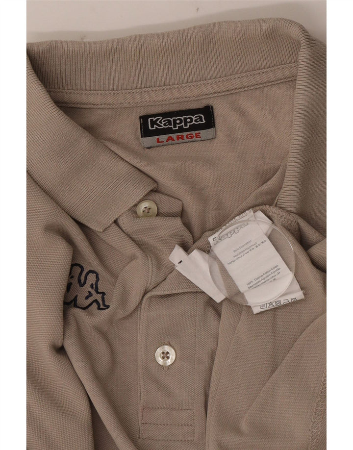 KAPPA Polo Hombre Grande Gris Algodón
