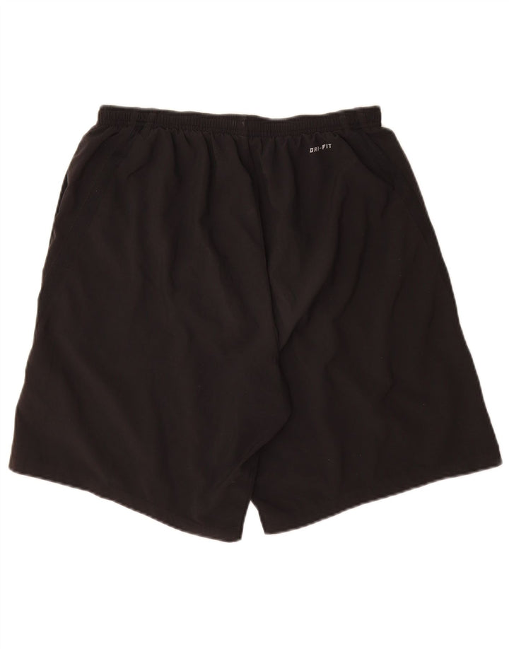 Pantalones cortos deportivos Nike Dri Fit para hombre Poliéster negro mediano