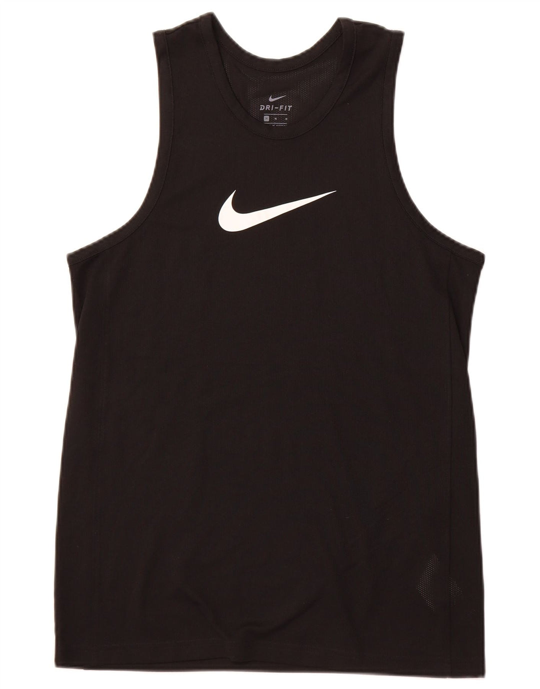 NIKE Mens Dri Fit Graphic Vest Top deportivo de poliéster negro mediano