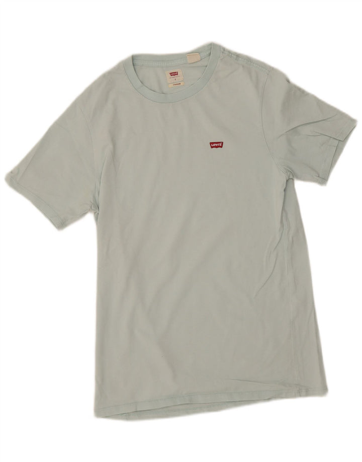 Levi's Camiseta estándar para hombre, talla pequeña, azul