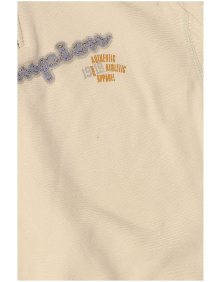 Champion Sudadera con gráfico para niños 7-8 años Small Blanco Rayas