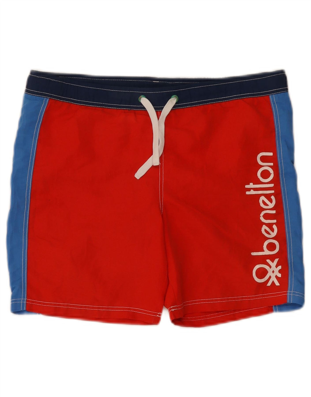 Benetton Camiseta de tirantes estampada para niños 10-11 años XL Poliéster color block rojo