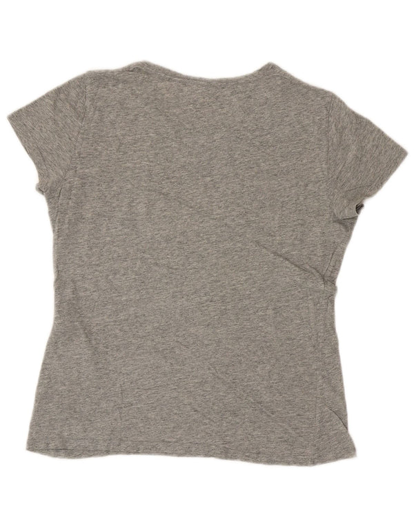 Levi's Camiseta gráfica para mujer Top UK 12 Algodón moteado gris medio