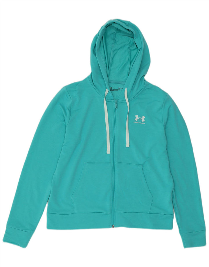 UNDER ARMOUR Suéter con capucha y cremallera extragrande para mujer Reino Unido 10 Pequeño Turquesa