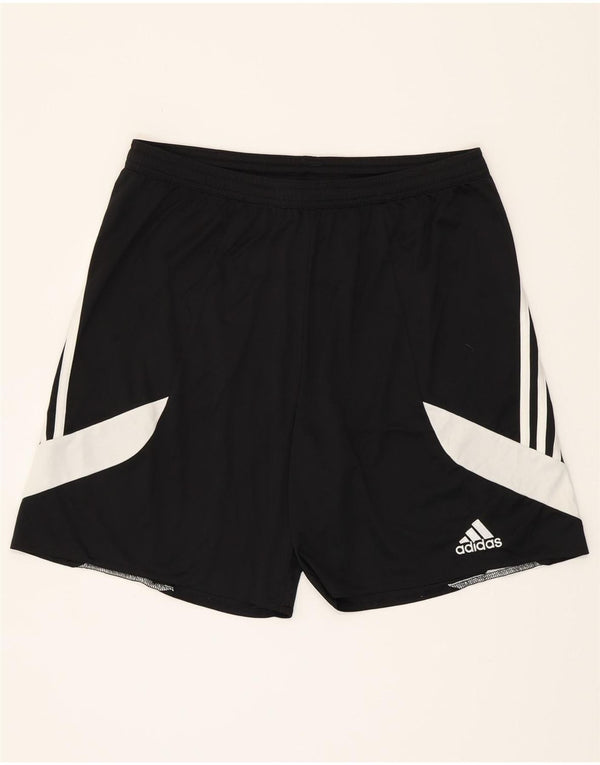 Adidas Mens Climalite Sport Shorts Grande Negro Colorblock Poliéster