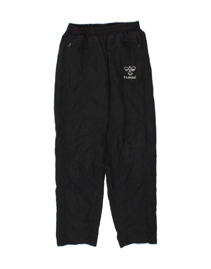HUMMEL Boys Tracksuit Trousers 11-12 Years Black Polyester Vintage Hummel and Second-Hand Hummel from Messina Hembry 