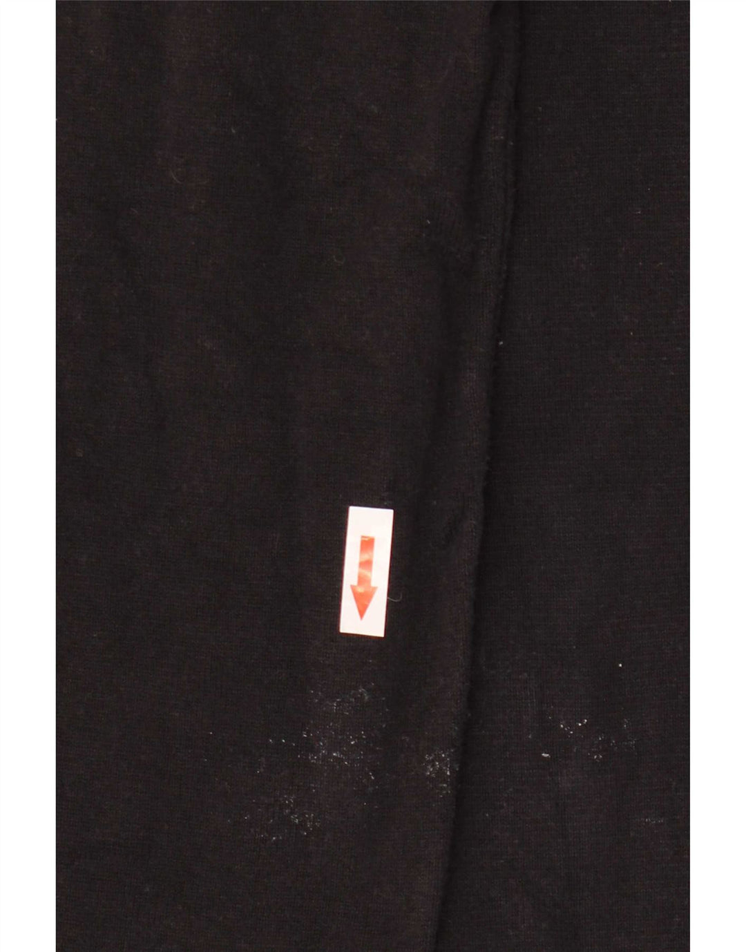 Zara Mujer Top Manga Larga UK 46 Grande Negro
