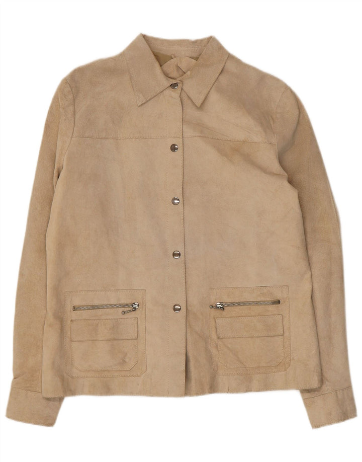 Conbipel Chaqueta De Ante Mujer IT 48 XL Cuero Beige