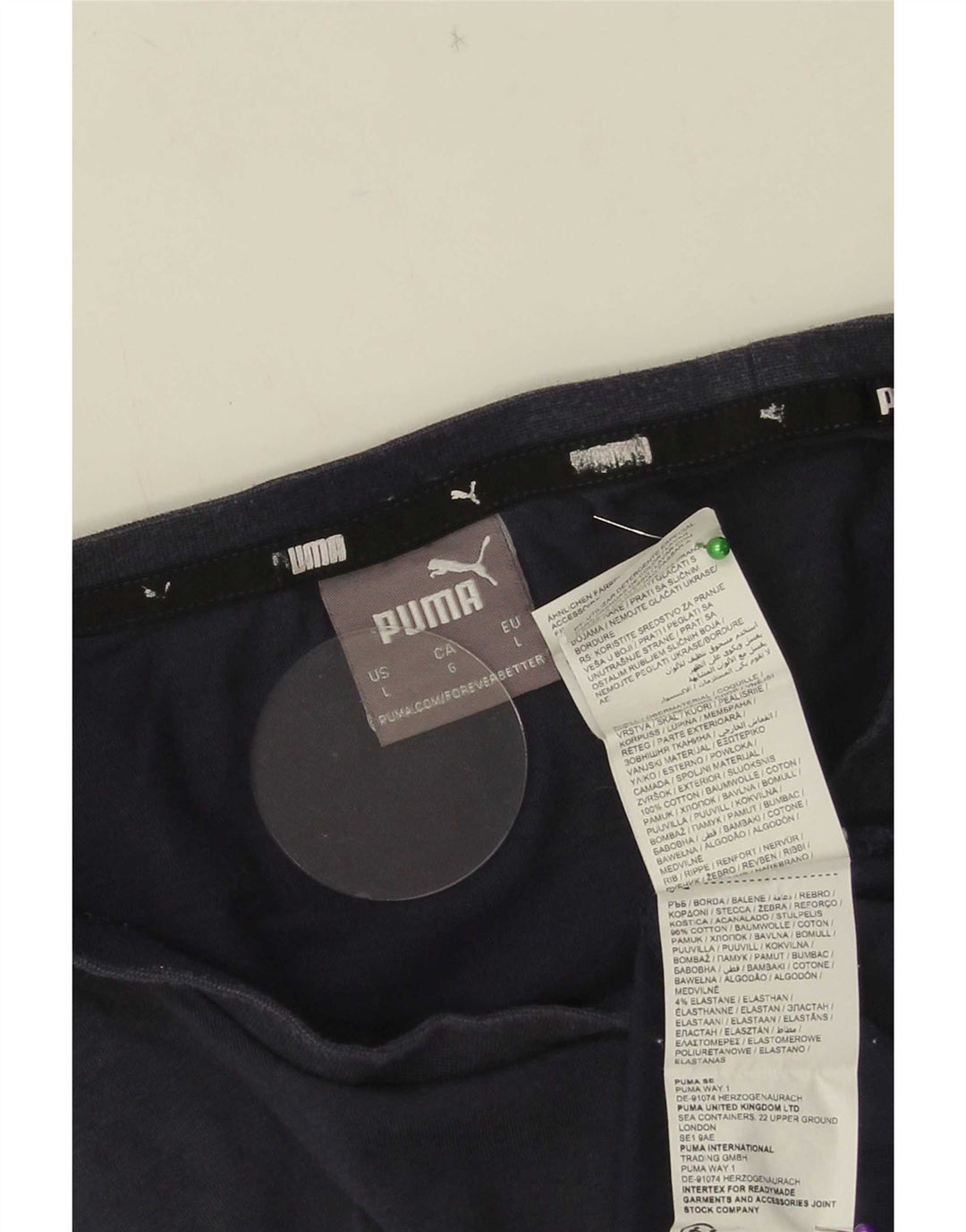 Camiseta Puma Hombre Top Grande Azul Marino Algodón