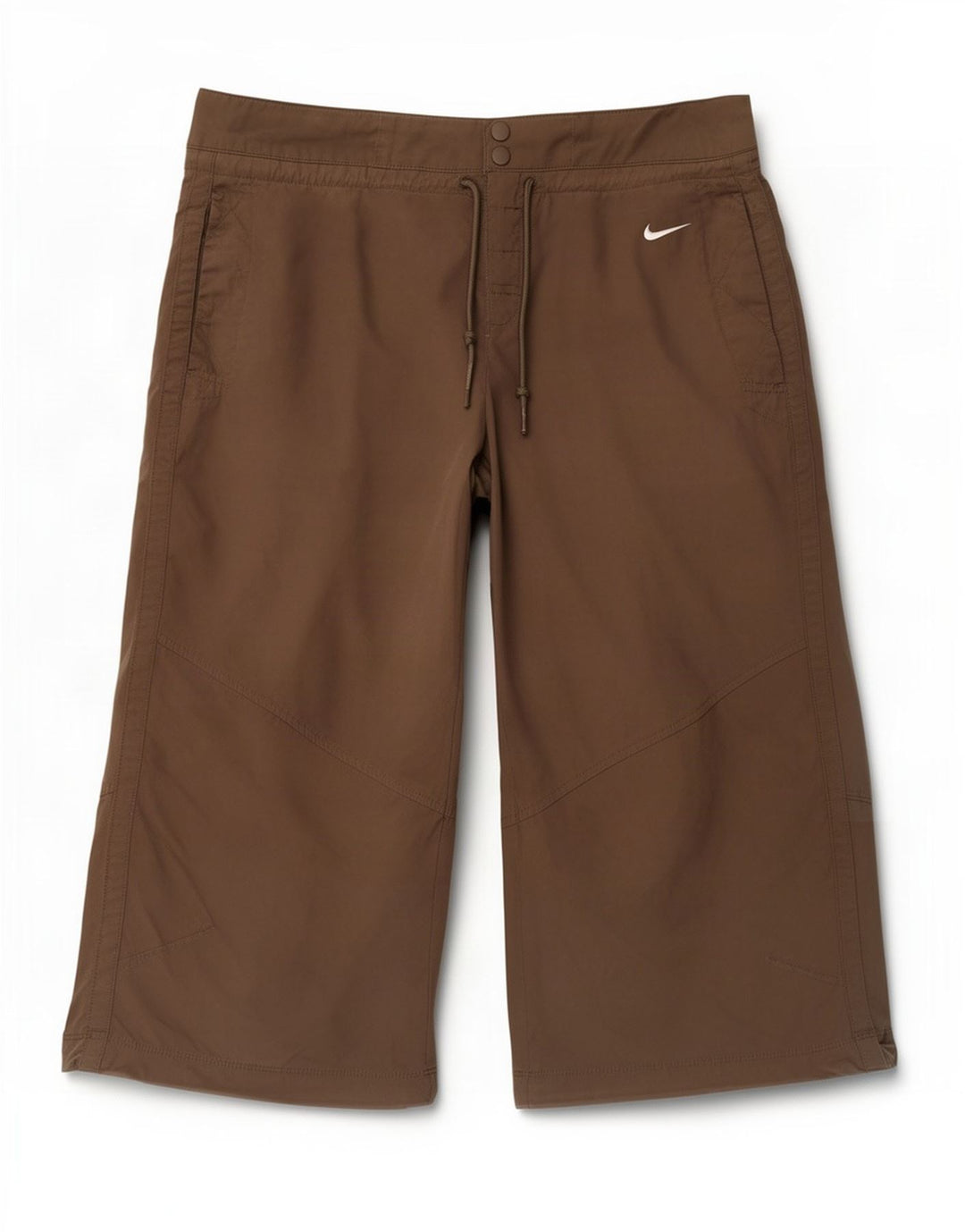 Nike Pantalones Capri para Mujer UK 8/10 Small W30 L20 Marrón Poliéster