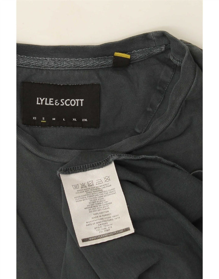 Lyle & Scott - Camiseta para hombre, talla pequeña, algodón gris