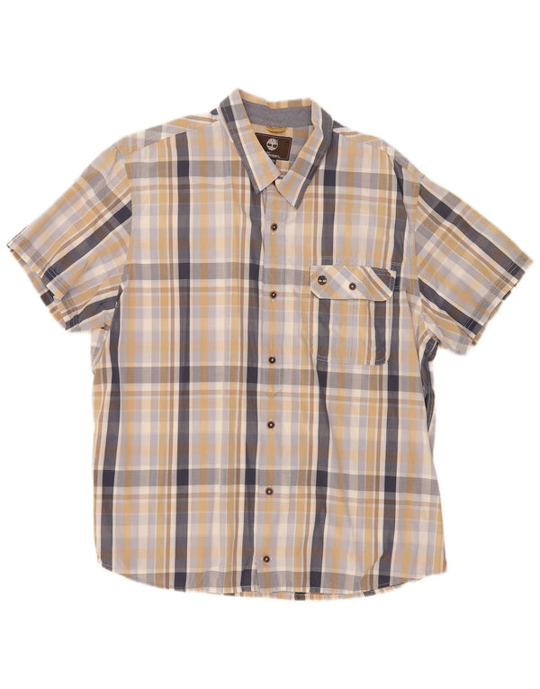 Timberland Camisa de manga corta Earthkeepers para hombre 2XL Cuadros multicolores
